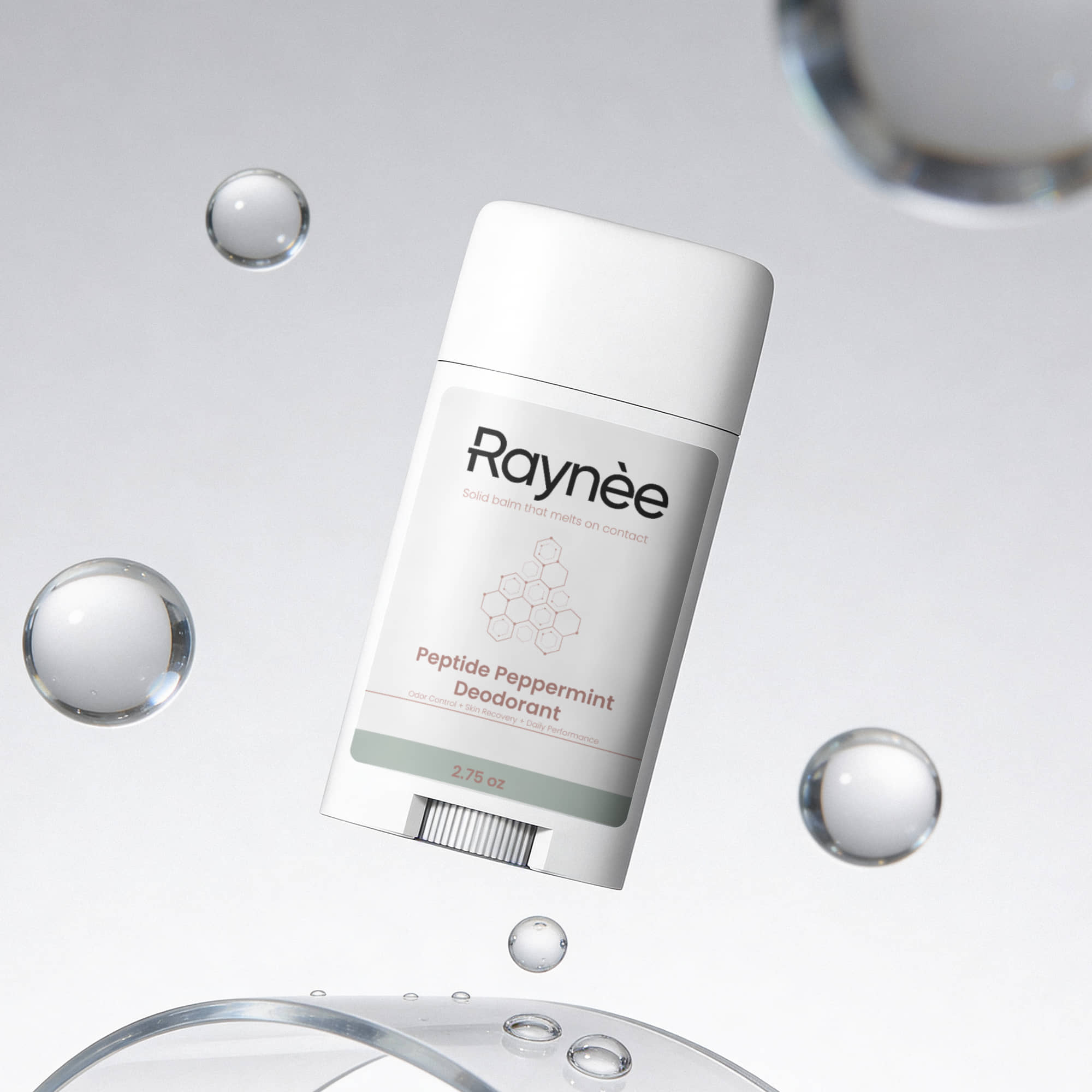 2 Pack Peptide Peppermint Deodorant